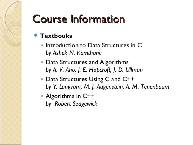 introduction to data structure in c kamthane